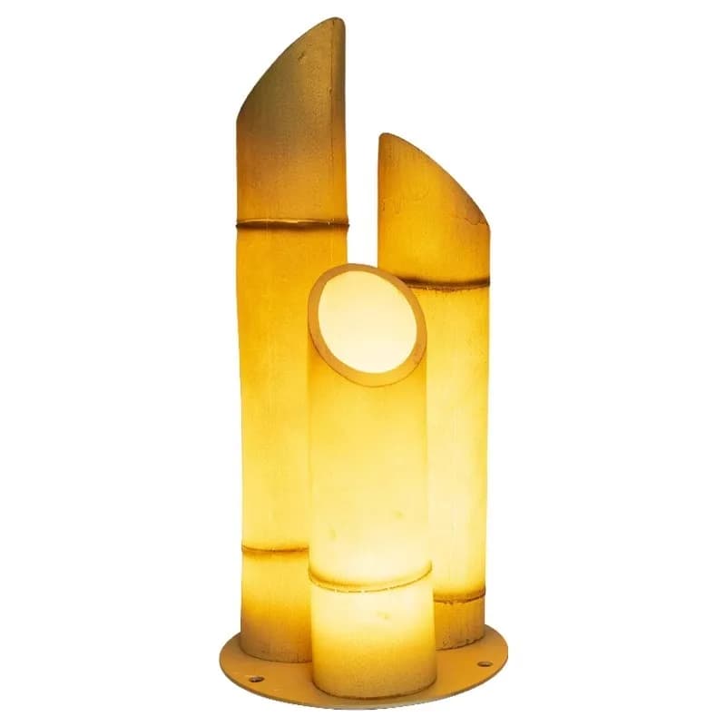 Solar outdoor luminous anti-truth bamboo light sketch light, lawn bamboo light