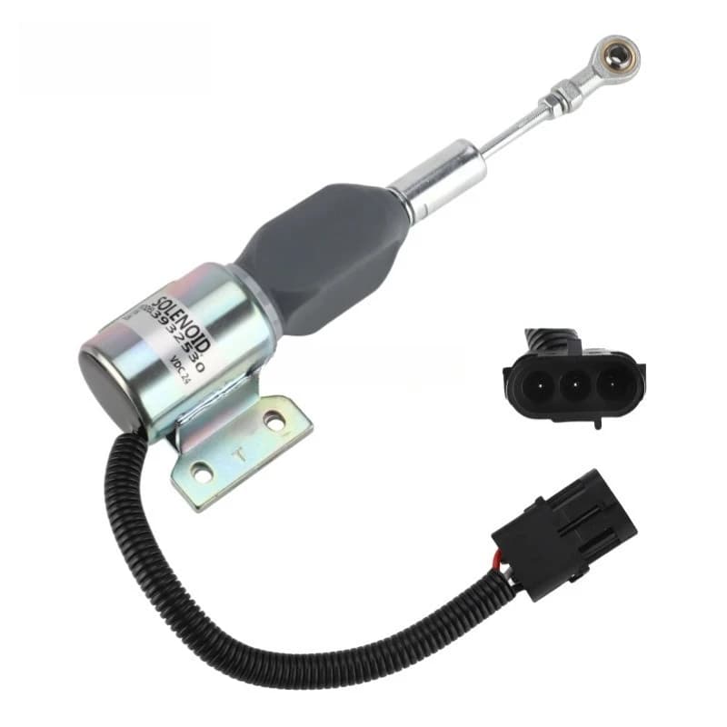 Flameout solenoid valve 3932530 excavator parts 24V flameout switch for R215-7 3932529