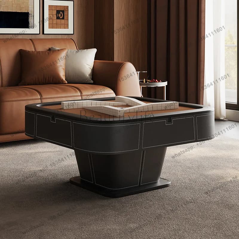 yj9 Lifting mahjong table and dining table dual-purpose integrated multi-function fully automatic household roller coaster