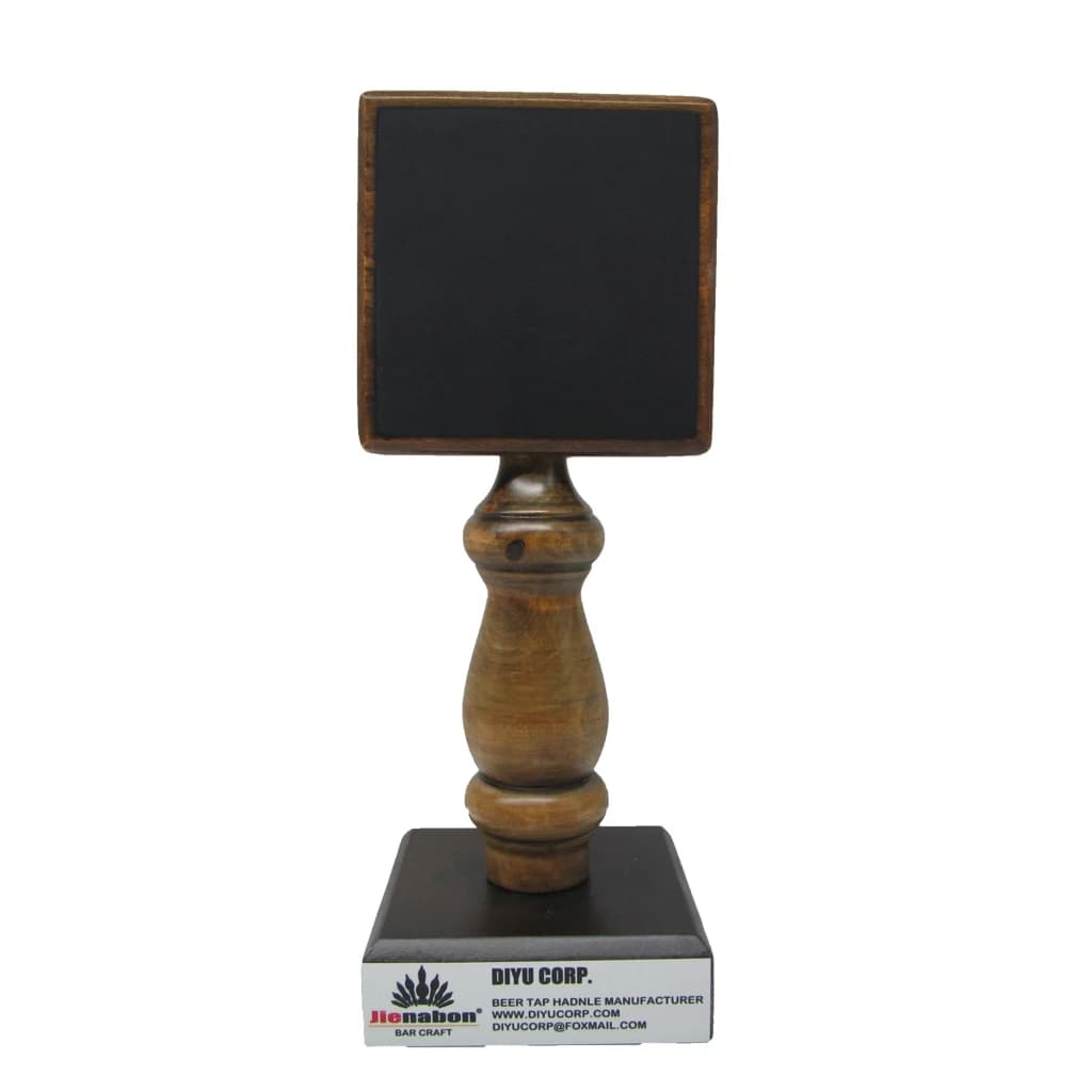Barware Beverage Accessory Promotional Item Craft beer Keg System classical wooden chalkboard beer tap handle