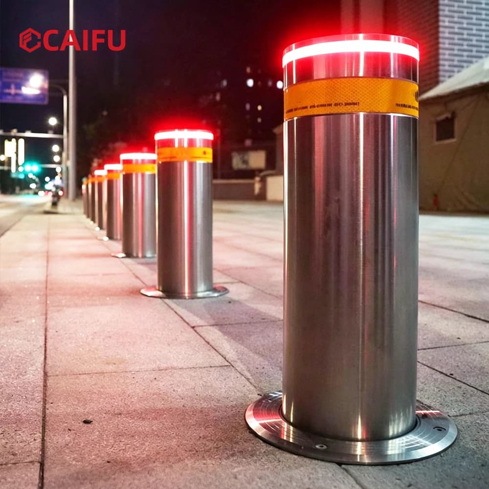 OEM ODM Stainless Steel Hydraulic Lifting Column Full Automatic Remote Control Anti-Collision Bollard for Traffic Road Security