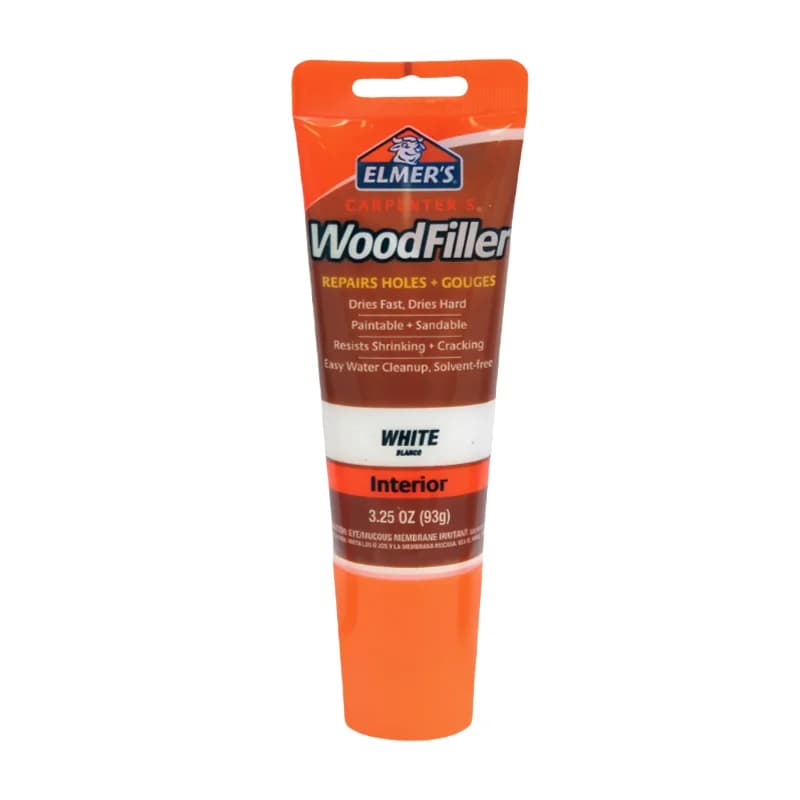 FOR Elmer's E855 E868 Carpenter's WoodFiller 93g White Natural Tube woodfiller paste Repairs Holes and Gouges Original Product
