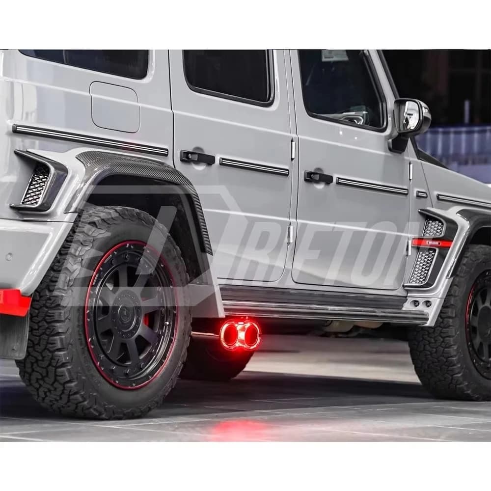 Dry Carbon Fiber Fender Vent Trims Set for  G Class W464 G63  Brabu G900 Rocket Style