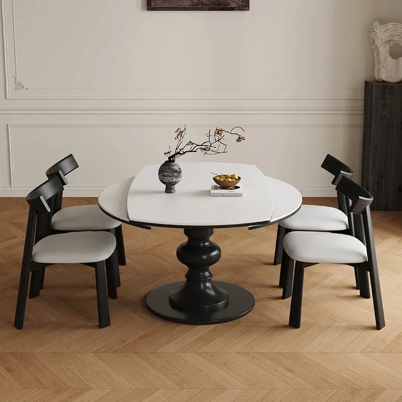 *v forLuxury Restaurant Dining Tables Design Nordic Round Modern Center Kitchen Table Chairs Restaurant Furniture c