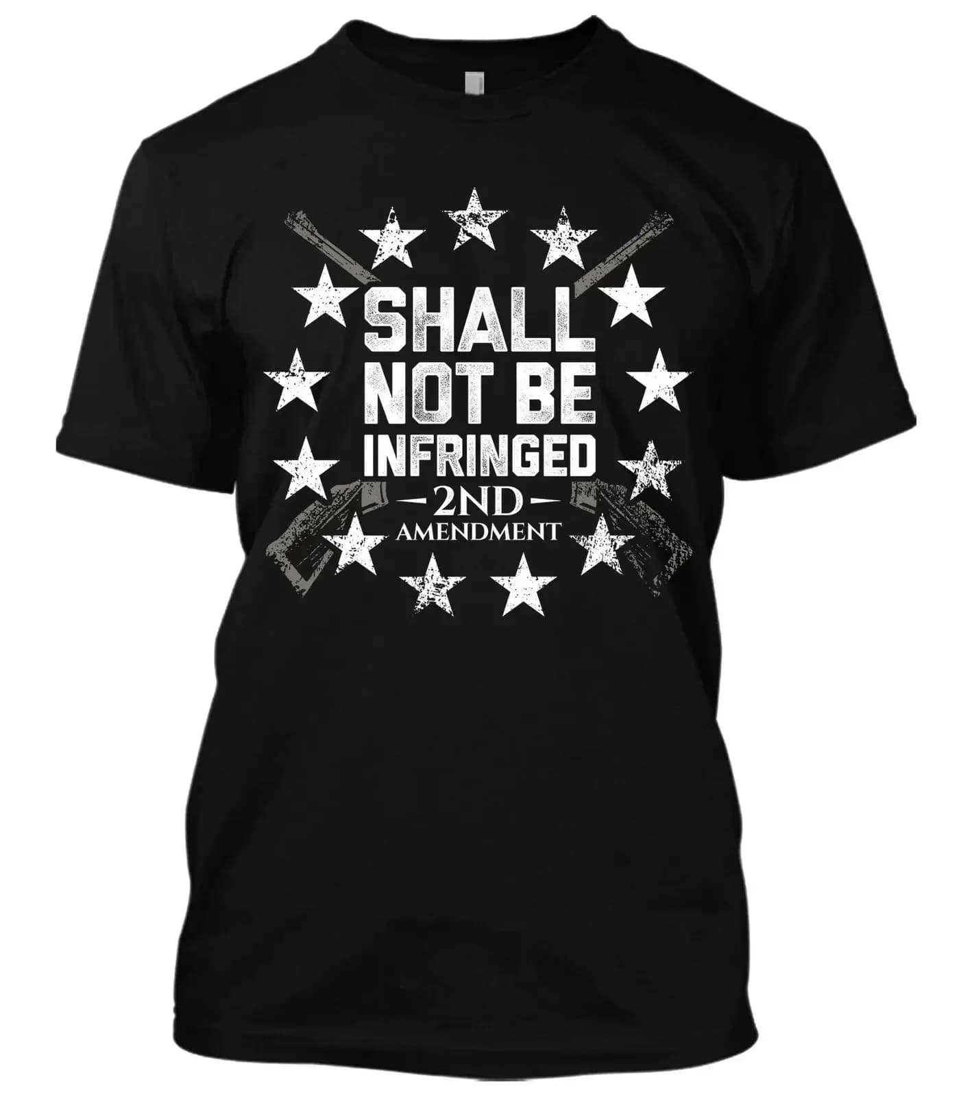 Shall Not Be Infringed 2nd Amendment Gun Rights Pro-Gun T-Shirt 100% Cotton O-Neck Summer Short Sleeve Casual Mens T-shirt