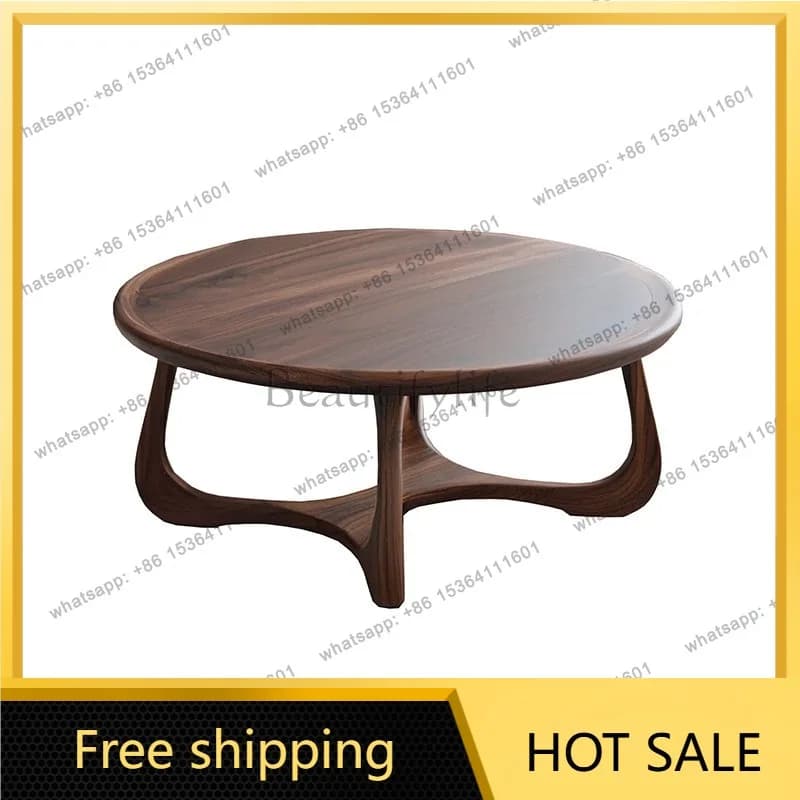 Factory Direct Sales Wood Modern Coffee Table Luxury Nordic Storage Living Room Decoration Coffee Table Italian Minimalist Servi