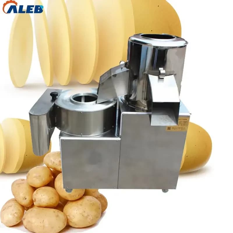 YWM Certificate Price Small Potato Chip Processor Safe and Reliable Taro Potato Carrot Washing Peeling Slicing Machine