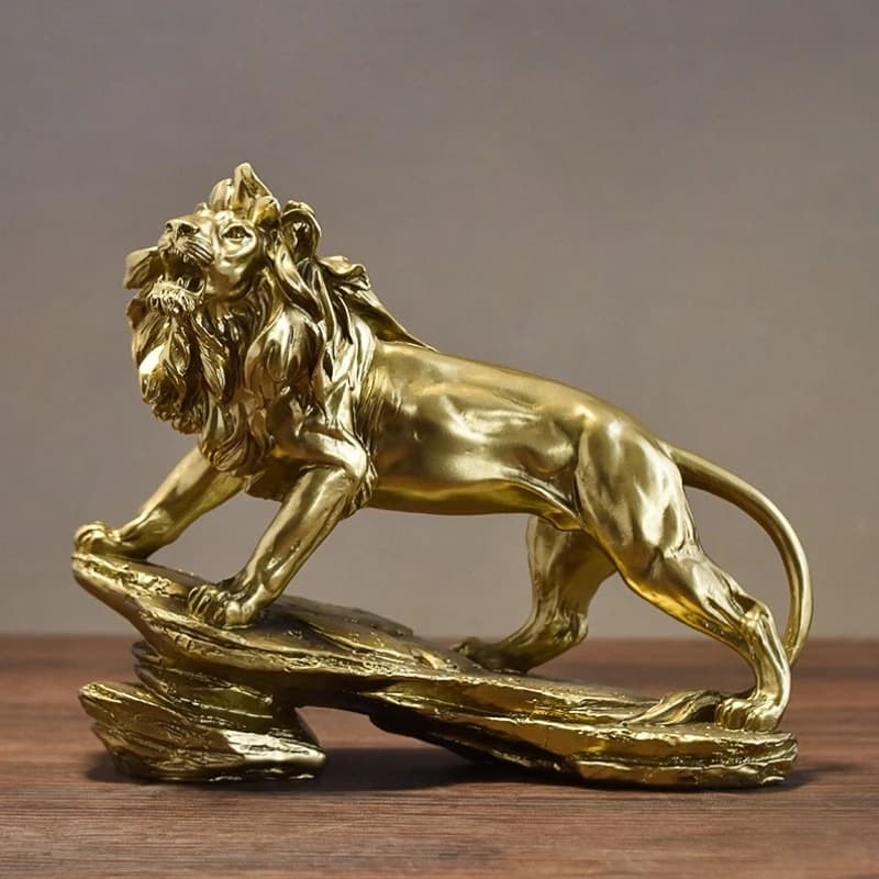 Powerful Lion Sculptures, Creative Resin Decorations for Office, Home, Bedroom, and Living Room Decor, Home Gifts