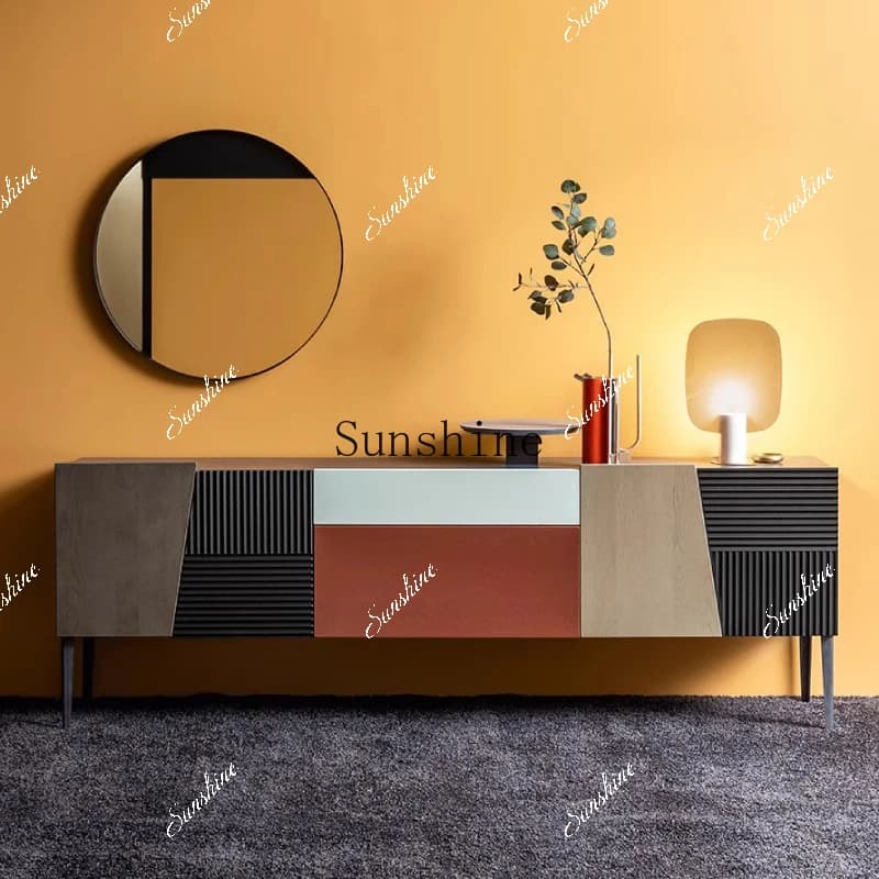 Nordic personality creative dining side/color matching entrance storage cabinet simple and modern  FT