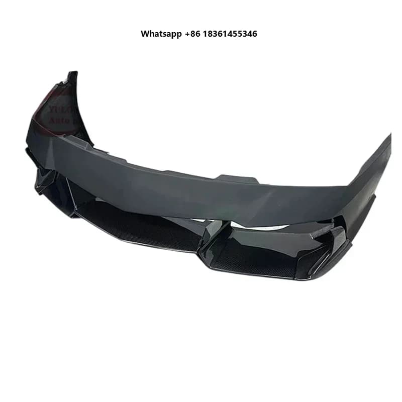 For Lambor Gallardo LP550 LP560 LP570 Upgrade V Style Semi-carbon Fiber Front Bumper Body Kit