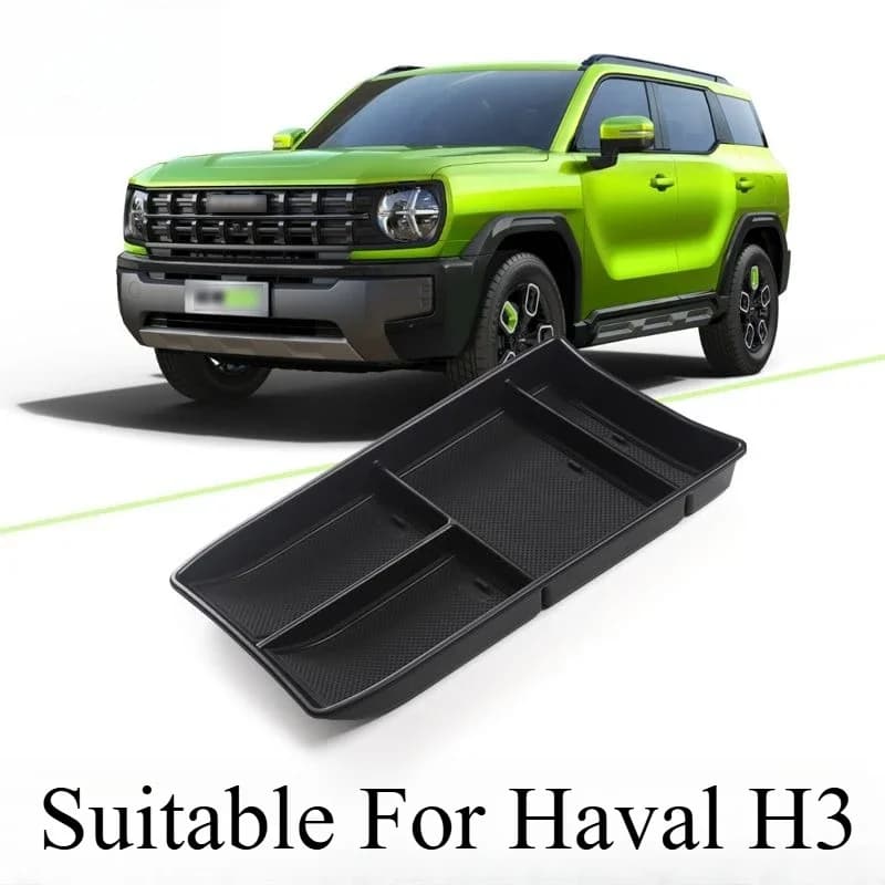Car Storage Box for Haval H3 Center Console Armrest Organizer, Cool Dog Interior Modification Auto Accessories