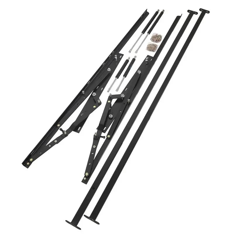 Furniture hardware translation row skeleton support hydraulic buffer high box bed lift