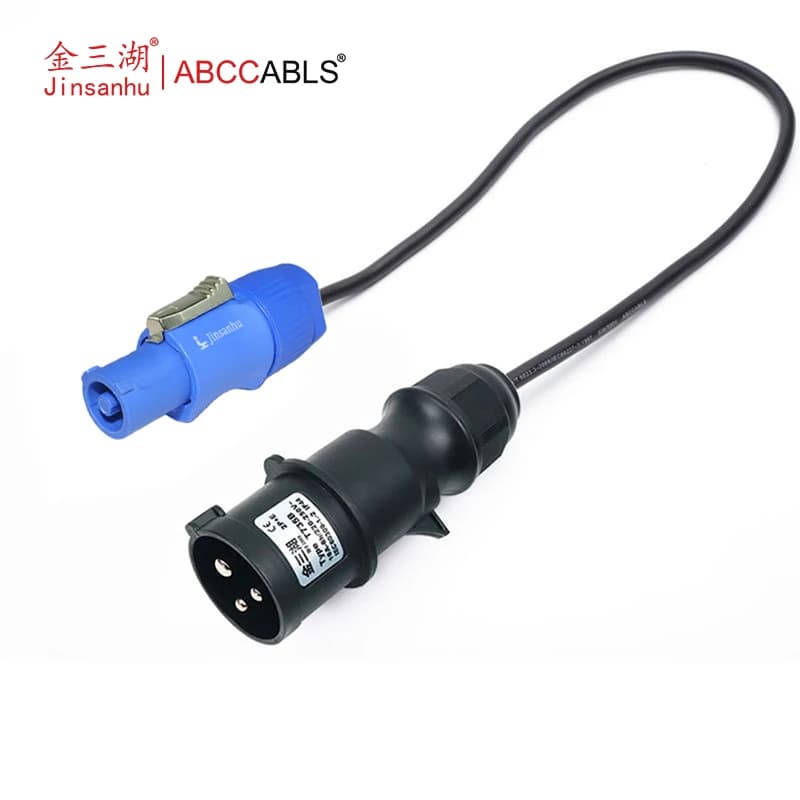 ABCCABLS 3*2.5mm² Heavy Duty 16A 250V PowerCON To Stage Light Power Cord For Moving Head & Par Lights