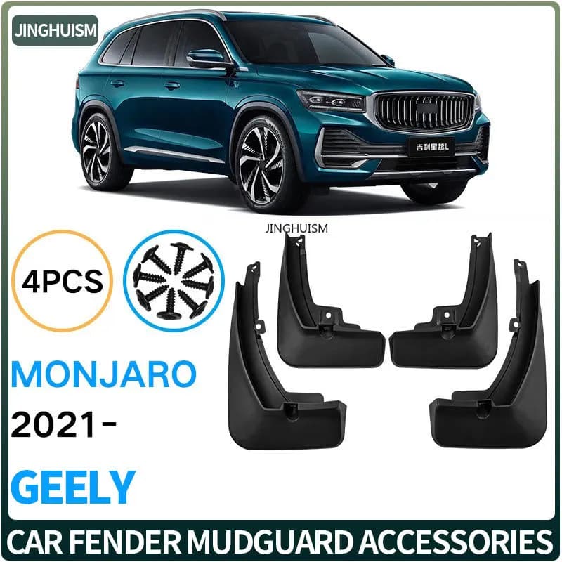 Auto Mudguards Fenders for Geely Xingyue L Monjaro 2021 Black ABS Exterior Car Accessories Tire for Protection Vehicle Decor