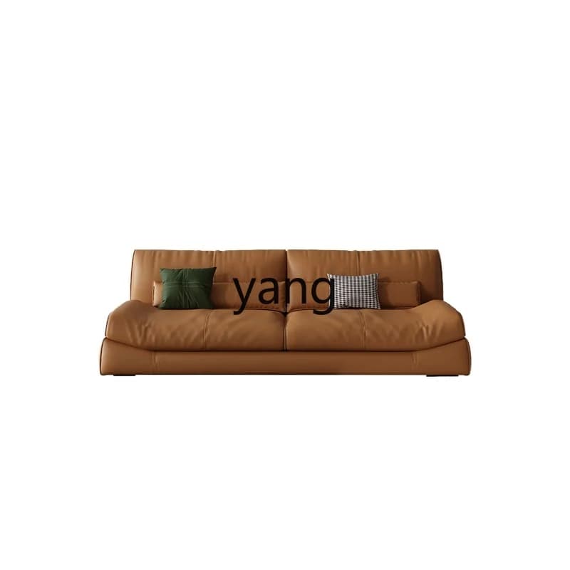 CX leather office cloud sofa simple modern business reception three-person sofa