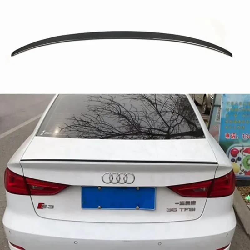 For AUDI A3 S3 RS3 8V Limousine Sedan S Style Carbon Fiber Rear Spoiler Trunk Wing 2013-2020  Forged carbon