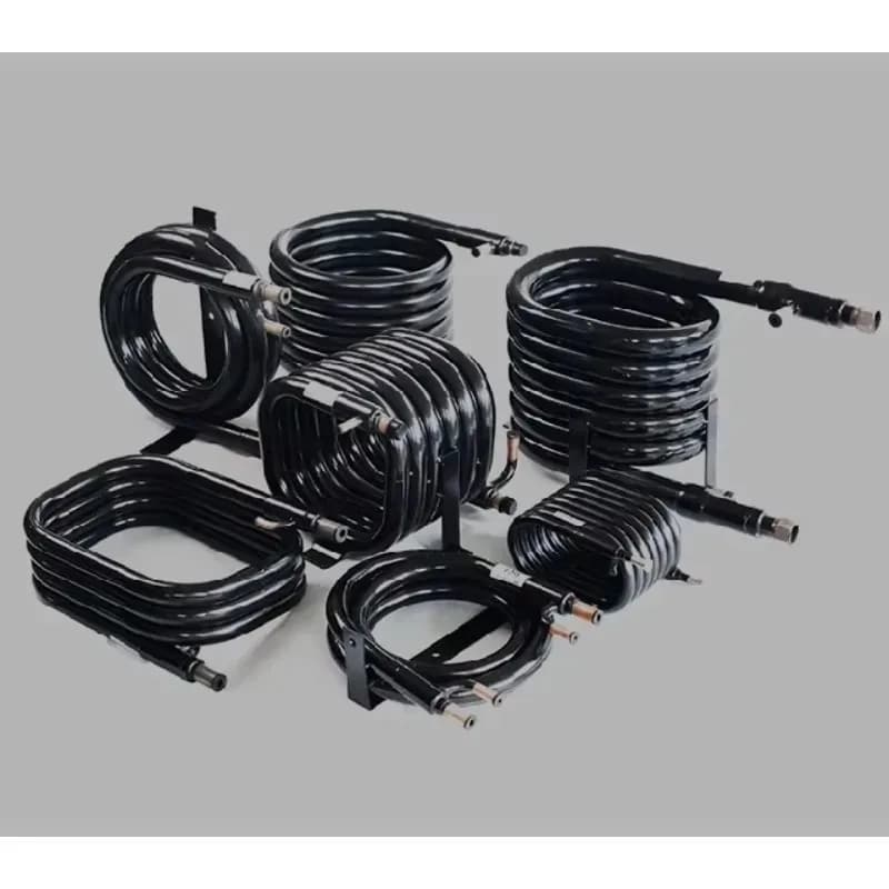 5HP Copper Tube A-Type Coaxial Heat Exchanger for Heat Pump HVAC Refrigeration Equipment