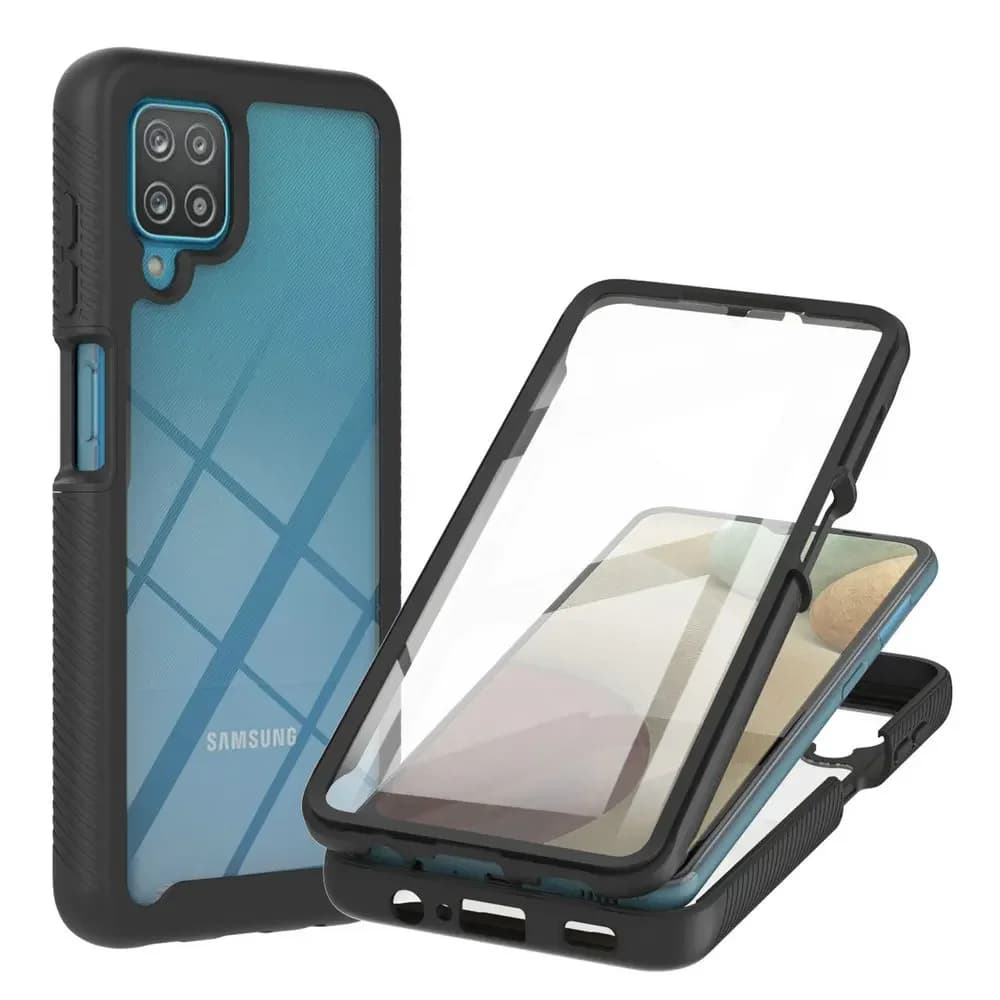 M 12 13 M23 Crystal Case Bumper Armor Front Film 360 Protect Back Shell for Samsung Galaxy M12 Case Phone M13 SM-M127 Shockproof