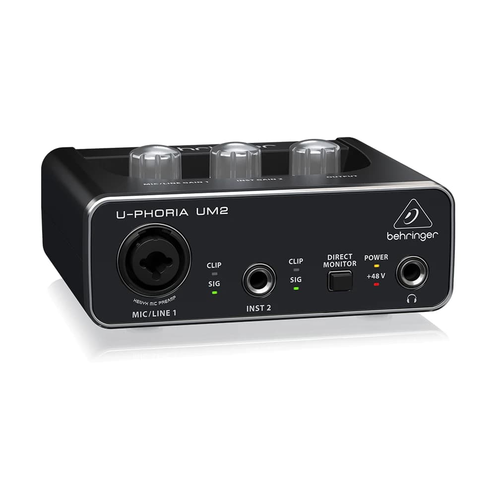 U-Phoria UM2 Sound Card 2-Channel USB Audio Interface With 1 XENYX Preamp Pa System Studio Music Equipment