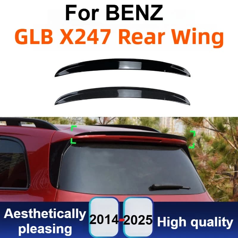 Rear Spoiler Trim For Mercedes Benz GLB X247 2019-2025 Rear Spoiler Decoration Exterior Styling Auto Accessories Sporty