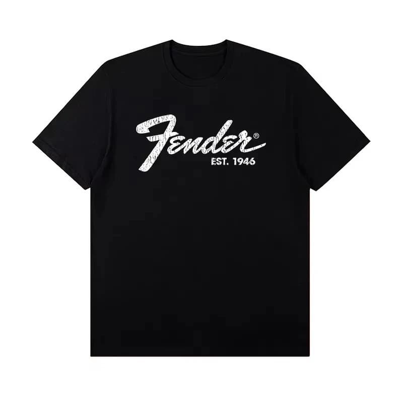 Jimi Hendrix T Shirt Electric Guitar Graphic 100% Cotton Men Women Unisex Oversized Fender Style Rock Streetwear Top Clothing