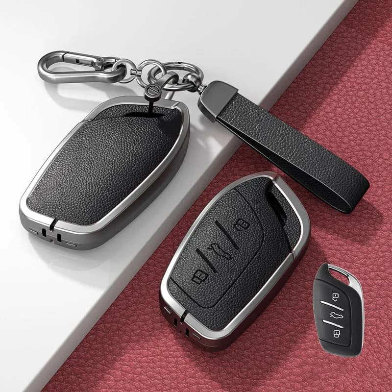 Car Key Case Cover Protector Holder Fob For Roewe RX3 RX5 RX8 ERX5 I6 I5 MG3 MG4 MG5 MG6 MG7 MG ZS ZX Ev HS GT GS 350 360 750