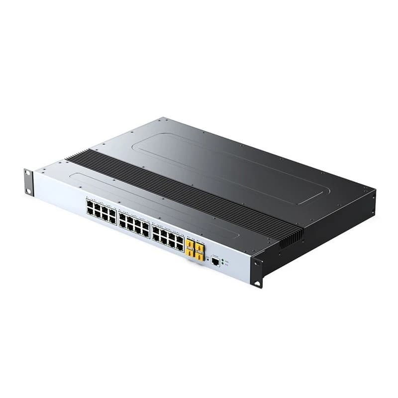 Gigabit 4 Optical 24 Electric Industrial switch H TB - 6000-28-4 GX 24 GE - SFP