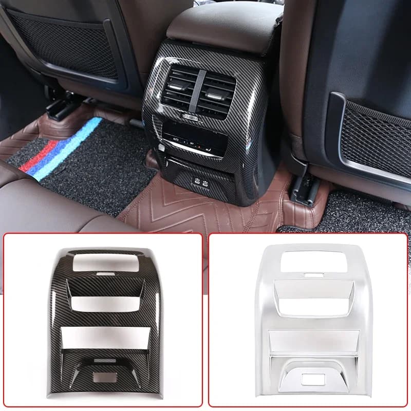 3 Colors Car Styling Rear Air Condition Vent Outlet Frame Cover Trim Kit For BMW X3 G01 X4 G02 2020-2022 Interior Accessories