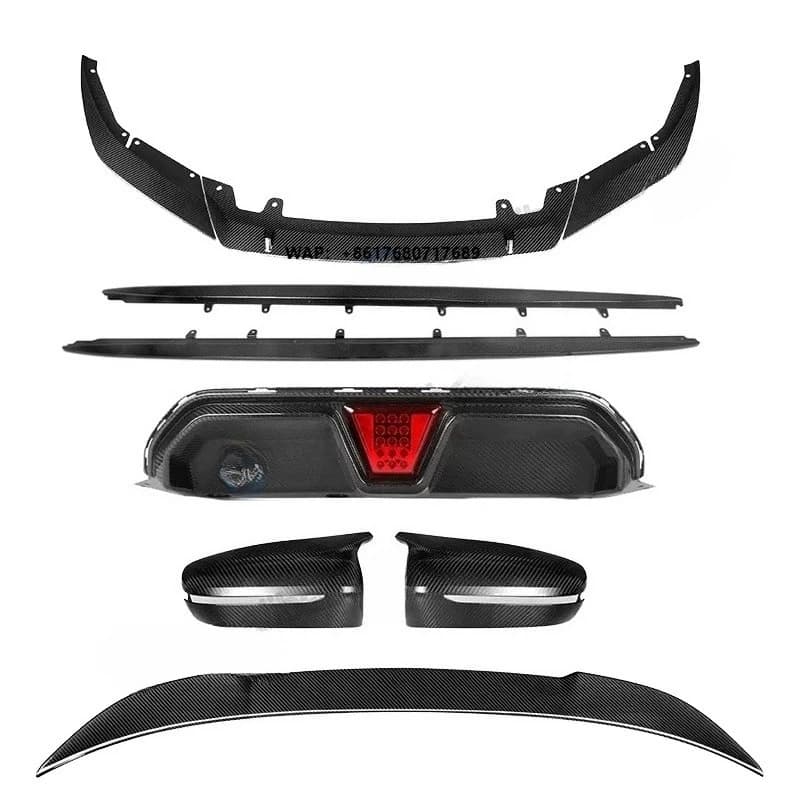 BENSNEES Customized Black Car Front Side Real Carbon Fiber Fender for 5-Series F90 M5 Carbon Fibre Vent Fender Upgrade