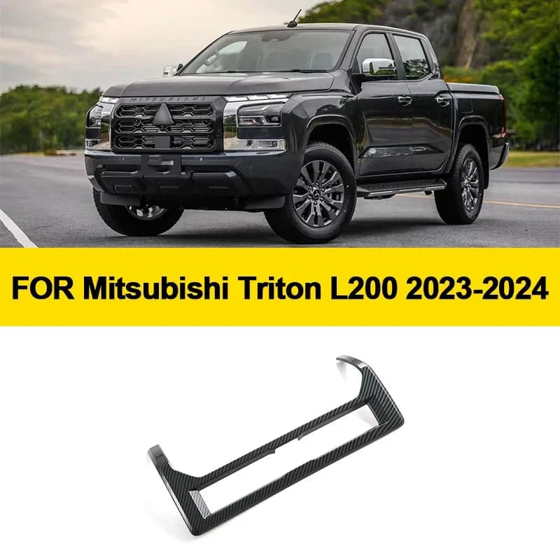 For Mitsubishi Triton L200 LC MV 6th 2023 2024 2025 Interior Accessories Center Air Vent Cover Trim Frame Decoration Plastic