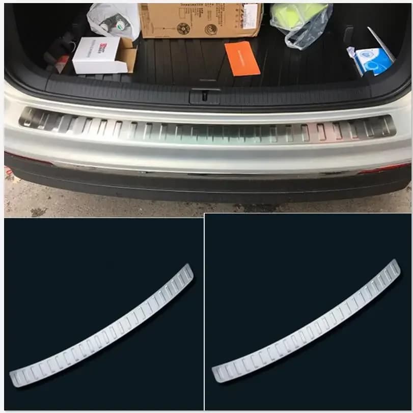 Stainless steel Car Rear Guard Bumper Protector Trim Cover car for 2016 2017 2018 for Volkswagen Tiguan mk2