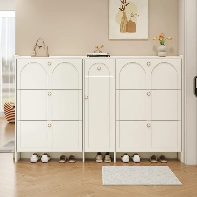 m Simple Multilayer Shoe Cabinets Solid Wood Minimalist Modern Men Shoe Rack Space Saving Entryway Schoenrek Furniture m