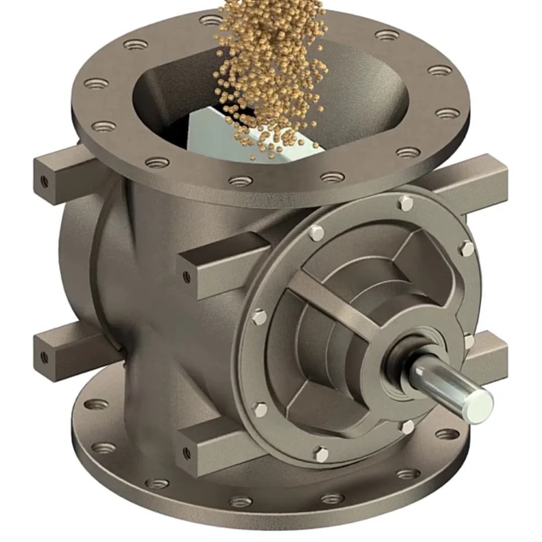 China Cheap Price Industrial Motorized Cast Iron Airlock Fly Ash Rotary Valve