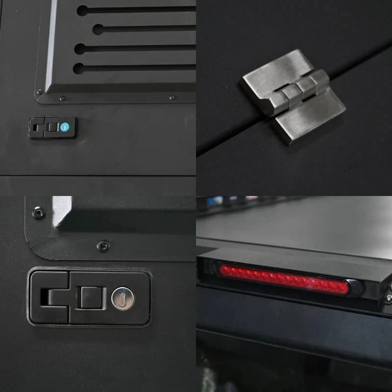 Hot Selling Heavy Duty Steel Aluminum Overland Hardshell Canopy Lockable Weatherproof Tuning Sport for Tundra Pickup