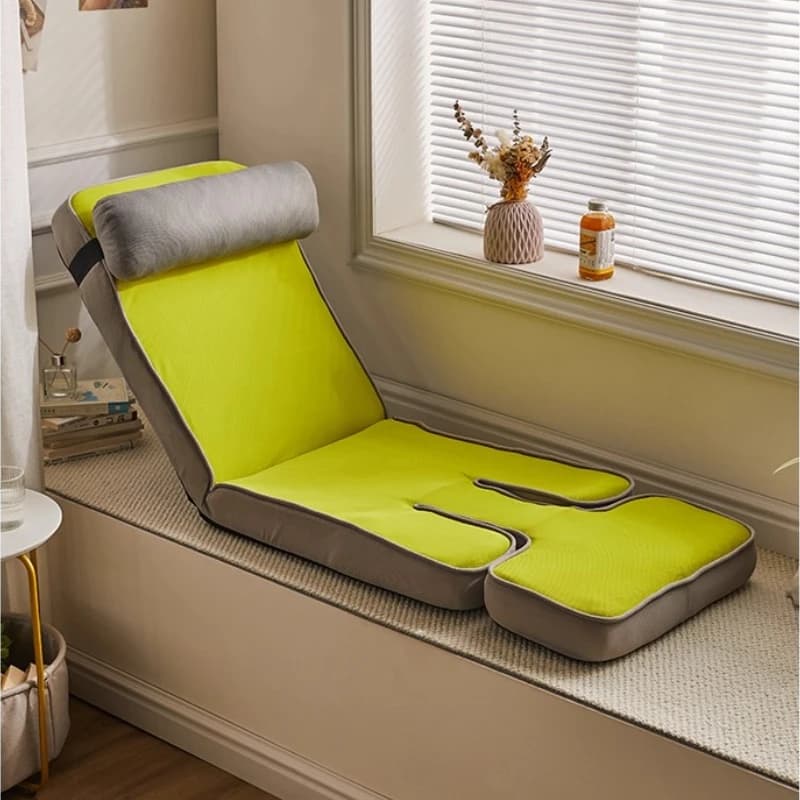Lazy Sofa Chair with Back Support Foldable Floor Chair for Sitting/Lying Balcony Tatami Seat Multifunctional Recliner for Read