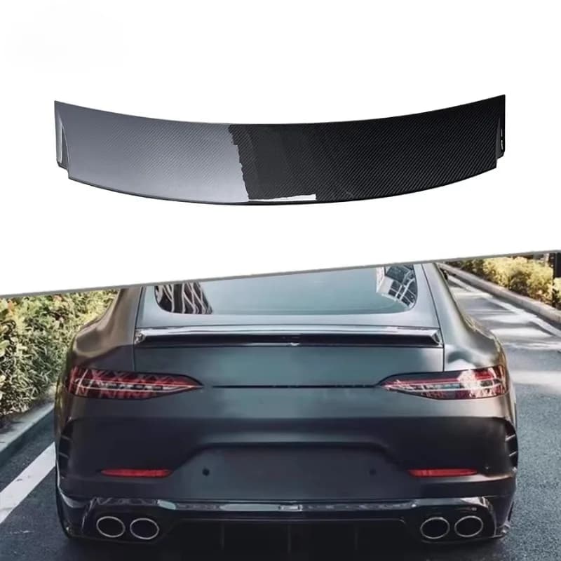 STLF Dry Carbon Fiber Rear Spoiler Trunk Wing for AMGS GT50 4 Door Sedan 2019-2022 Rear Trunk Lip Spoiler Car Styling