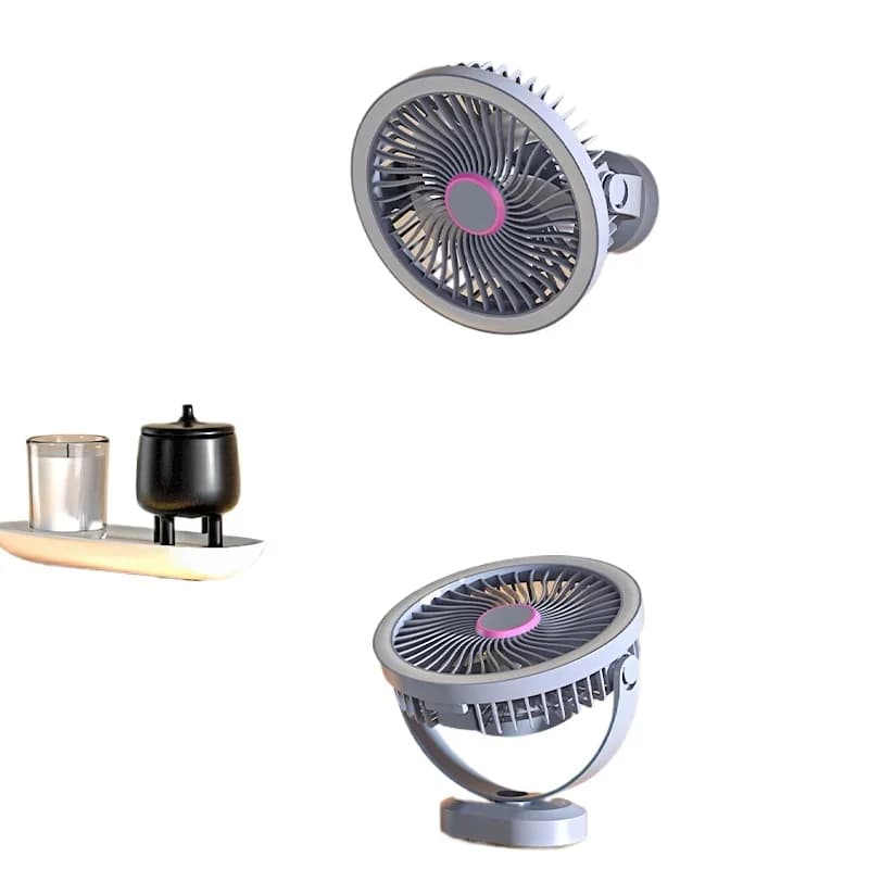 Latest Trend Desktop Fan Mini Desktop Fan 2400mAh Portable Small Desktop Fan