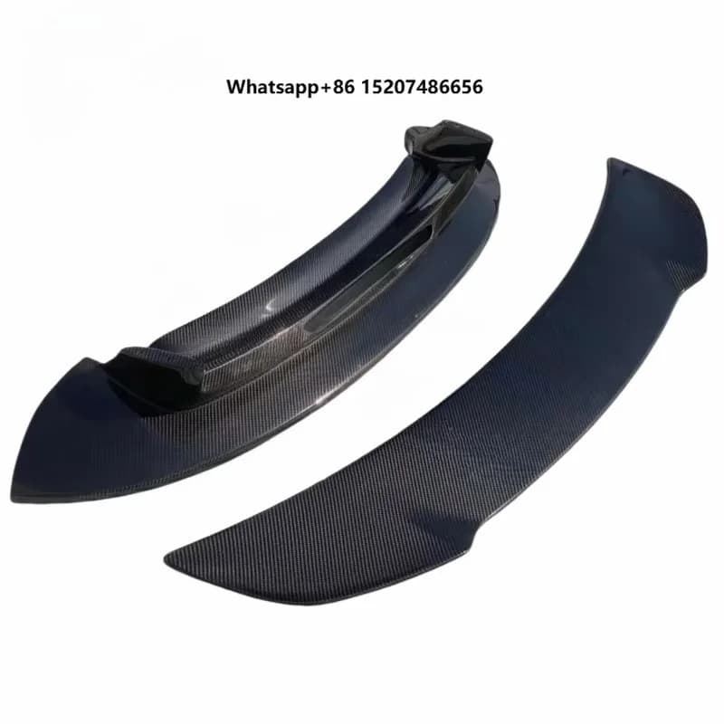 High Quality Glossy Carbon Fiber Style Car Wing Spoiler  Turbo  Trunk Ducktail Spoiler Wings