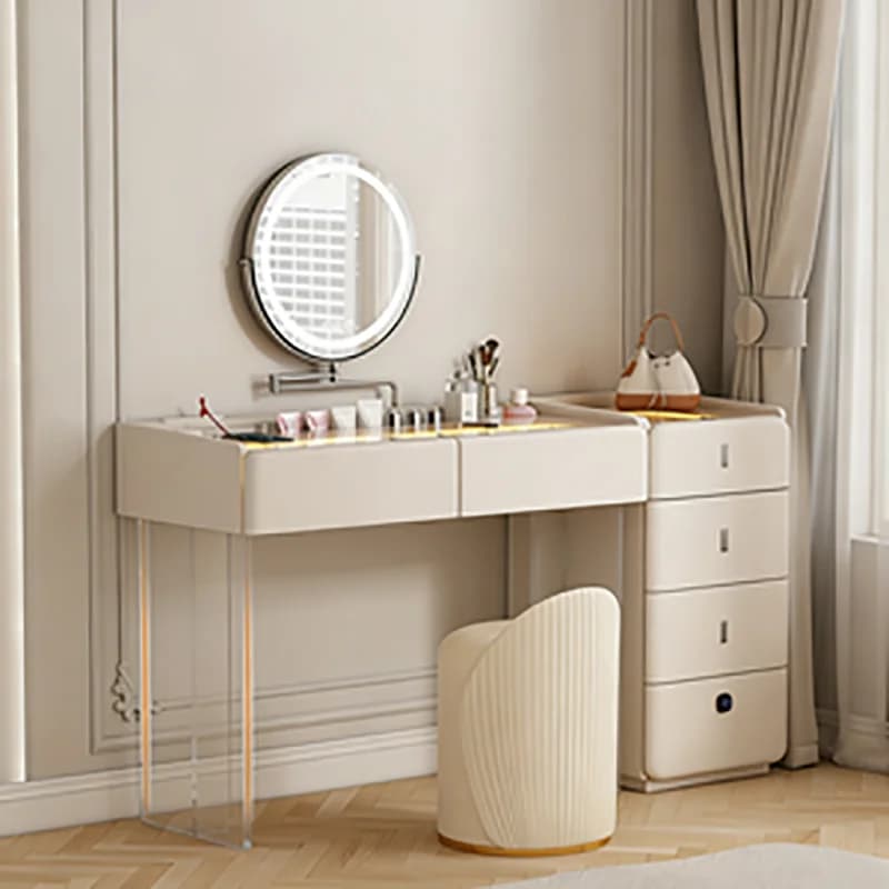 Nordic Classic Vanity Desk Premium Trendy Simple Modern Vanity Desk With Drawers Design Meuble Chambre Bedroom Furniture
