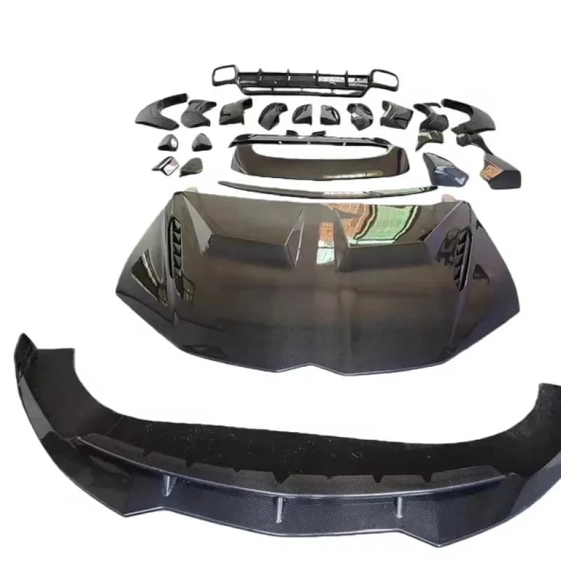 ThrustWorks Premium Car Accsori Carbon Fiber Front Bumper Side Skirt Rear Spoiler Wheel Arch Body Kit Upgr Durle