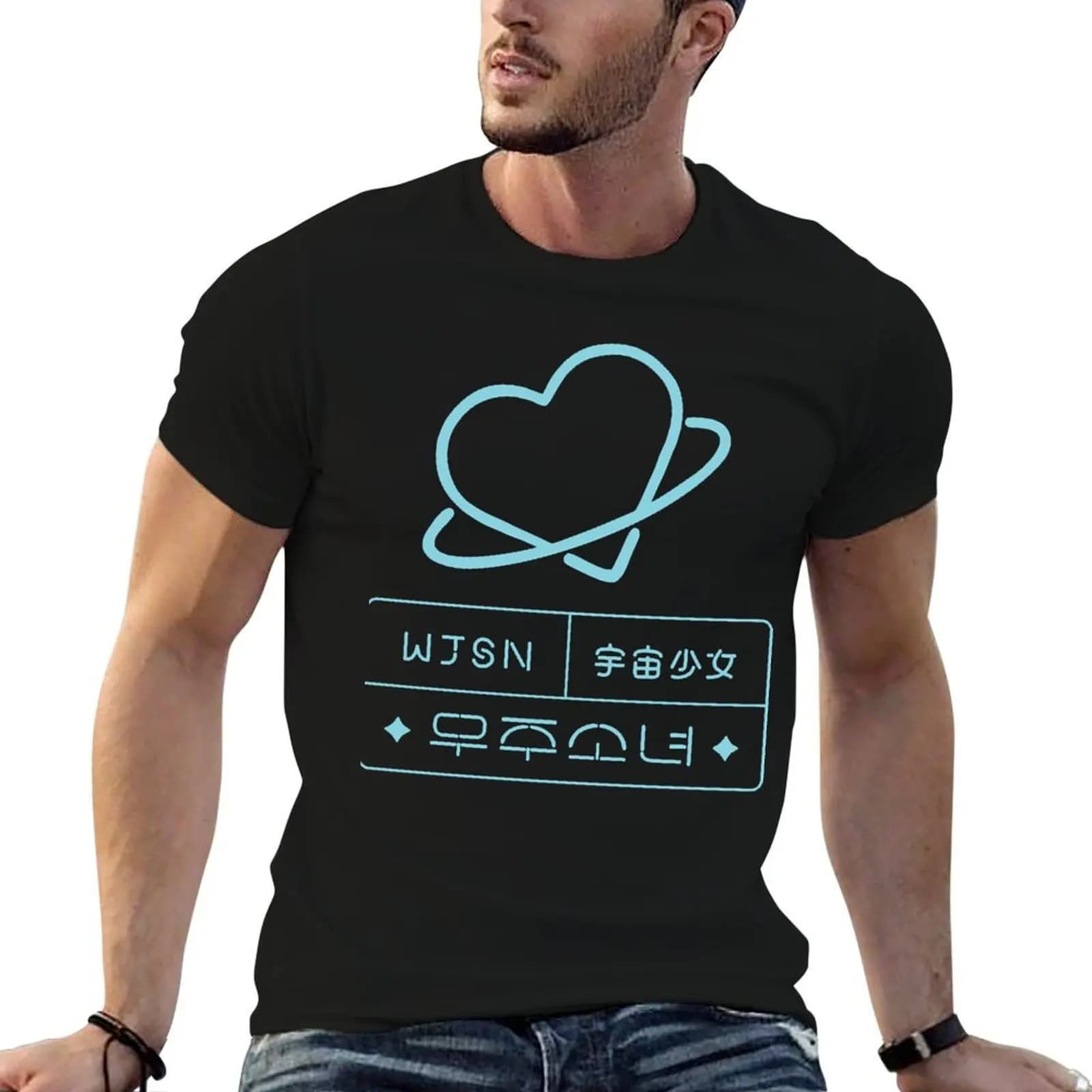 Wjsn original logo T-Shirt gifts for boyfriend graphics mens workout shirts