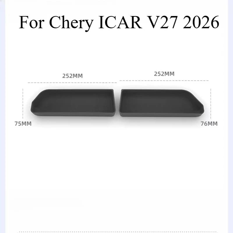 For Chery ICAR V27 2026 Trunk Side Storage Box – Tailgate Edge Organizer Tray Rear Door Storage Pocket Interior Accessories
