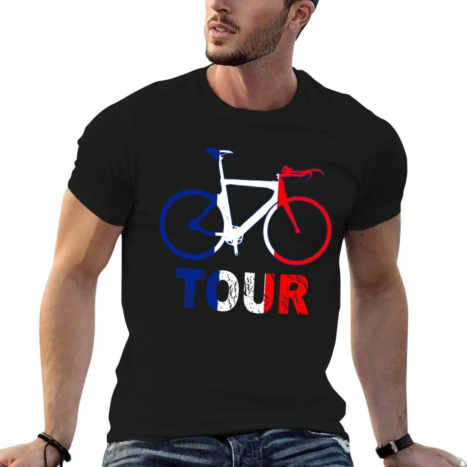 Next Tour in France Cycling and Cisclistas T-Shirt graphic shirts summer clothes cotton t shirt men