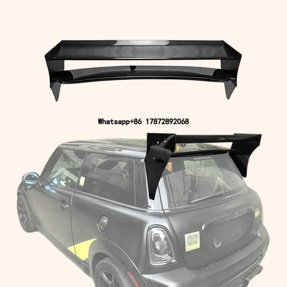 For Mini Cooper S R56 06-13 M7 Style Carbon Fiber Rear Roof Spoiler Wing