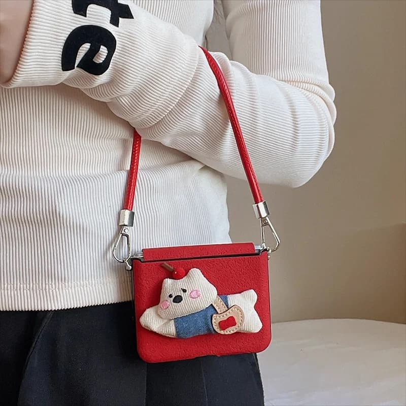 New Year Red Phone Case for Samsung zflip7/6/5/4/3 Cute Case OPPOn3flip/n2flip/Xiaomi mix flip/Razr50/60ultra