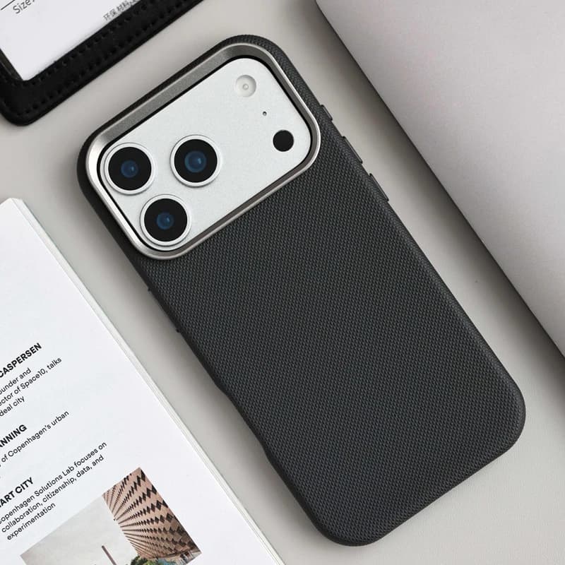 Luxury Diamond Patterned Magnetic PU Leather Case for iphone 18Pro 16 17 17Pro Max For Magsafe Metal Lens Frame Protective Cover