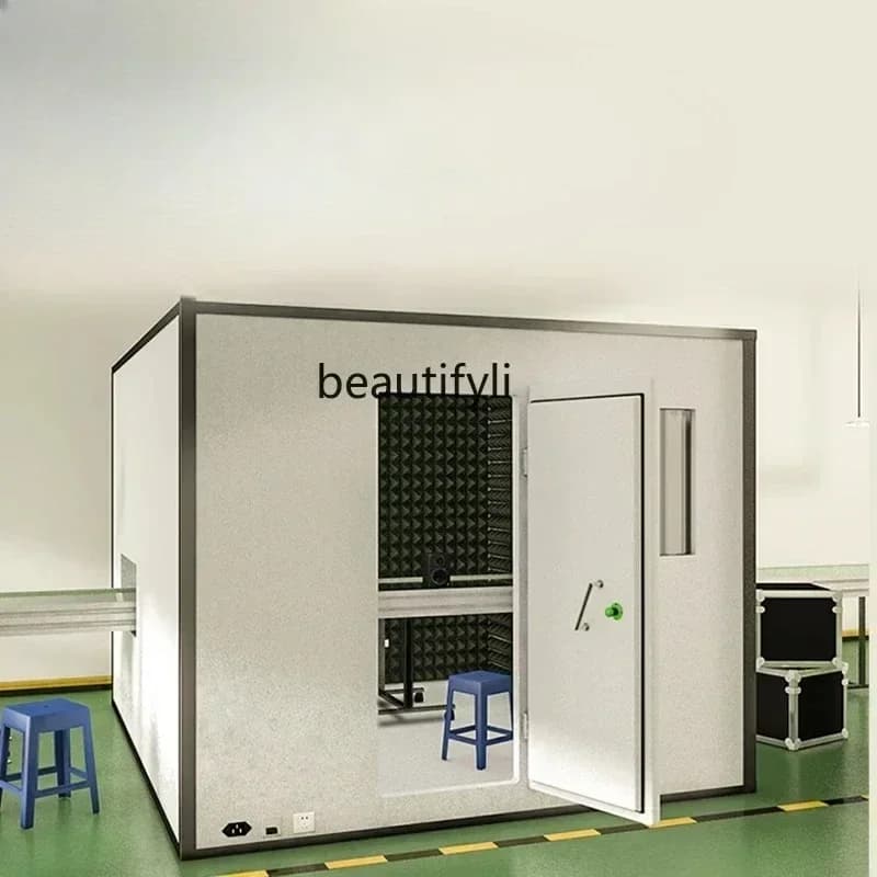 35Mobile soundproof room Removable silent room Electromechanical noise reduction soundproof assembly line Silent warehouseL