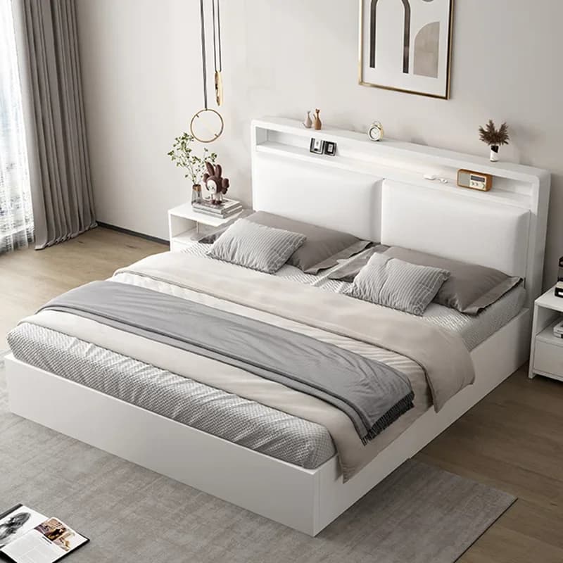 Bedroom Baby Bed Bed Double Modern Luxury Floor Sleeping Sleeping Design Bed Mobile Letto Matrimoniale Lounge Suite Furniture