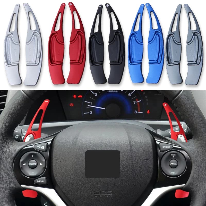 Car Steering Wheel Shift Paddle For Honda Civic 9th 2012-2014 CR-V CRV 2016 2017 Aluminum Alloy DSG Extension Paddles Shifter