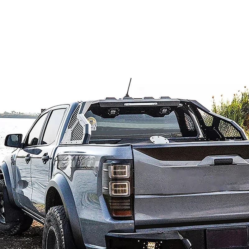 Ramand High Quality Universal Carbon Steel Roll Bar Bracket For Pickup Sport For Ranger Dmax NP300 Black Exterior Accessories 12